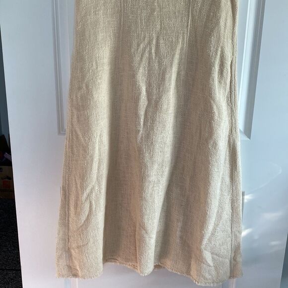 Zara Tweed Textured Sleeveless Midi Dress Ivory Tweed XXL NWT - Picture 5 of 11